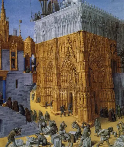 Jean Fouquet - The Building of a Cathedral - WGA8036