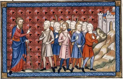 Moses sending the twelve spies