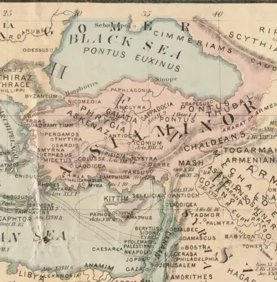 The Bible Reader's Map.