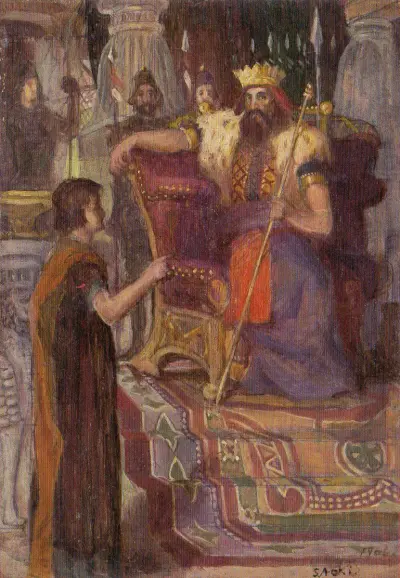 Nebuchadnezzar and Daniel by Aoki Shigeru