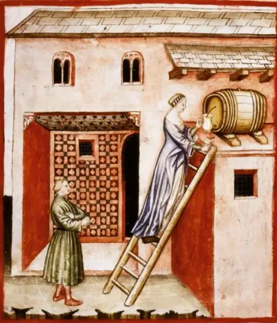 Theatrum sanitatis by Ububchasym de Baldach: 'Acetum'