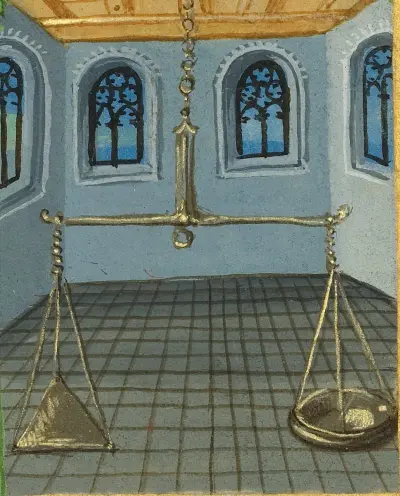 September Calendar Page; Sowing; Libra